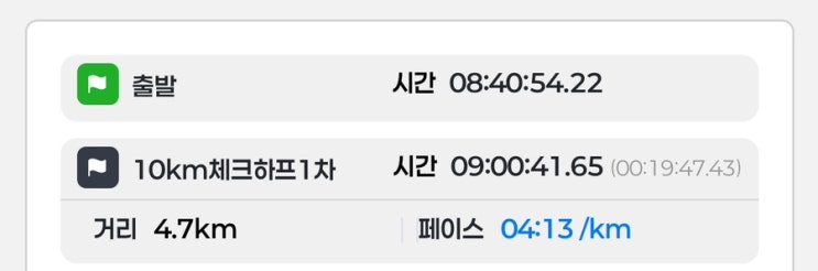 제20회 달서하프마라톤(10km) 후기