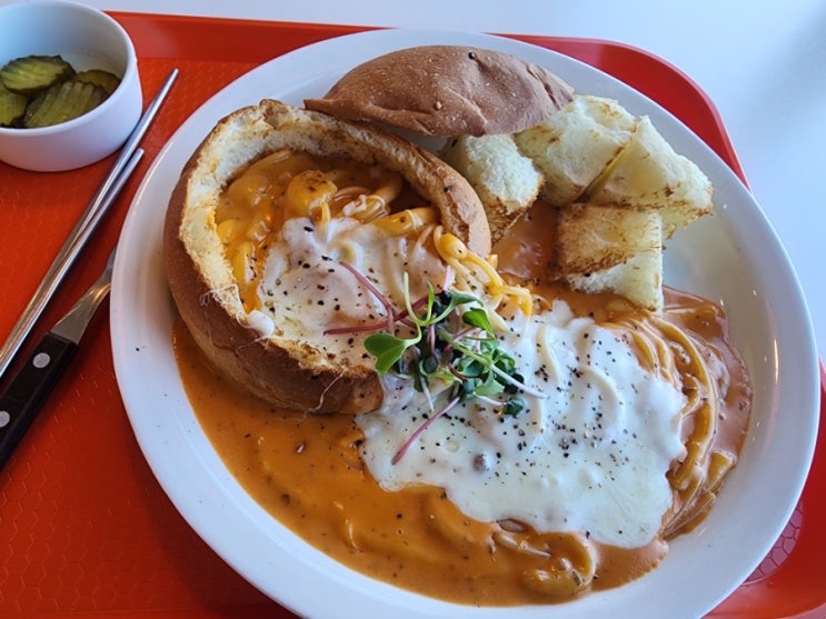 경주 보문 아임맛, 빠네 떡볶이 파스타보다 빵이 더 맛있었던 혼밥 후기 : 네이버 블로그