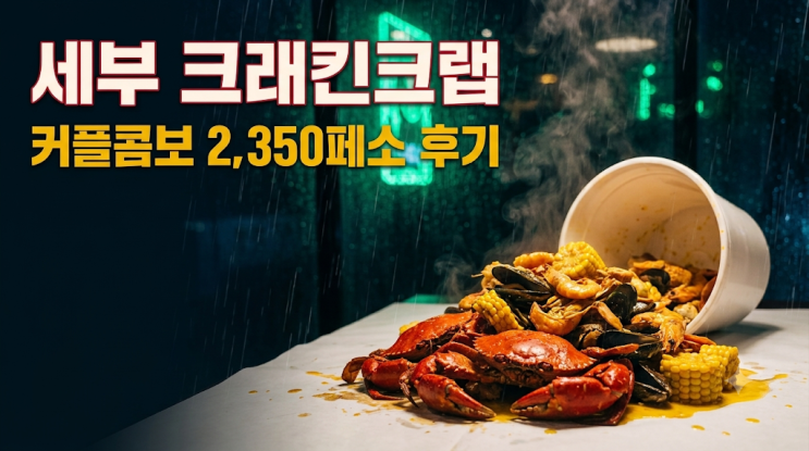 세부 크래킨크랩 커플콤보 2,350페소 후기