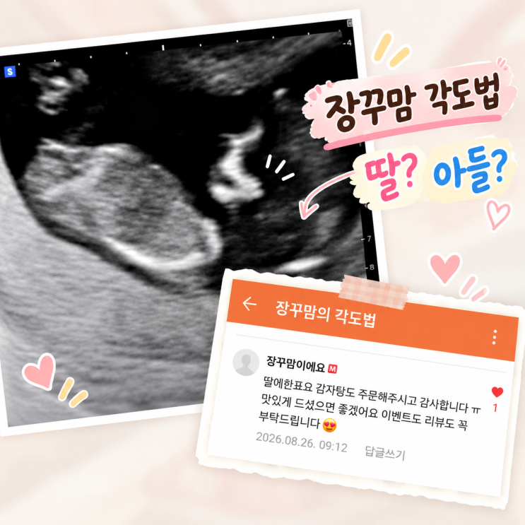 장꾸맘 각도법 맞을까? 12주차 초음파 사진으로 보는 성별과 별해별 감자탕 후기 : 네이버 블로그