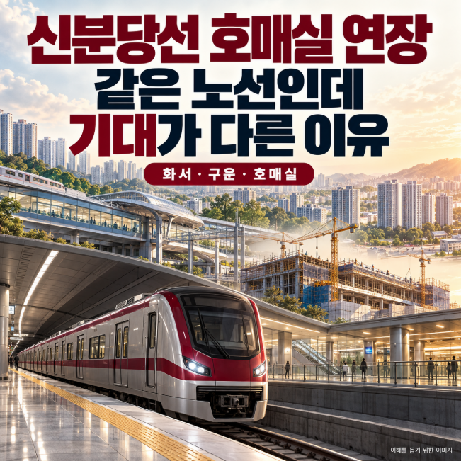 신분당선 호매실 연장, 같은 노선인데 화서와 구운의 기대가 다른 이유 : 네이버 블로그