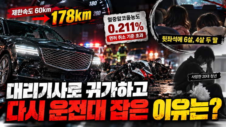 만취 상태로 두 딸 태우고 시속 178km 폭주… 법원이 징역 12년을 선고한 이유 : 네이버 블로그