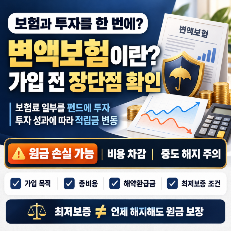 변액보험이란? 가입 전 체크포인트와 장단점 요약 : 네이버 블로그