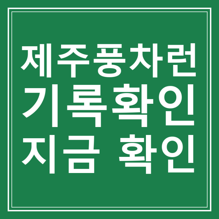 제주풍차런 기록확인 바람 맞으며 달린 내 기록 지금 확인