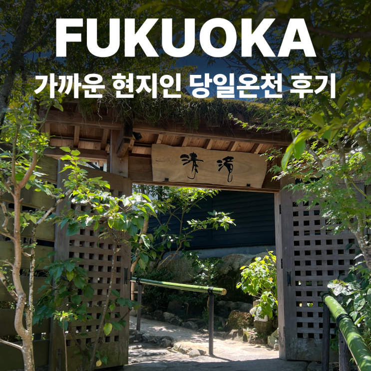 후쿠오카 현지인 세이류 당일온천 후기 | 노천탕, 가족탕, 비용, 내....