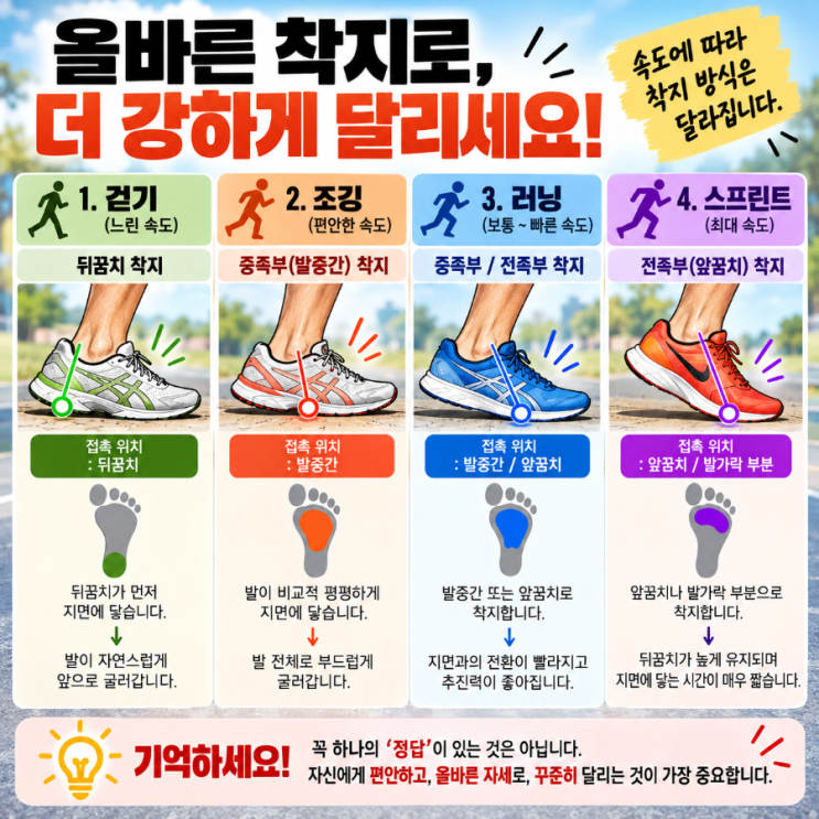 러닝 속도에 따라 달라지는 발 착지법, 어떤 착지가 정답일까? : 네이버 블로그