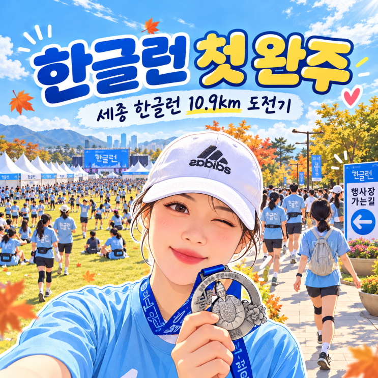 5km가 한계였던 내가 11.66km를 달렸다｜한글런 첫 완주