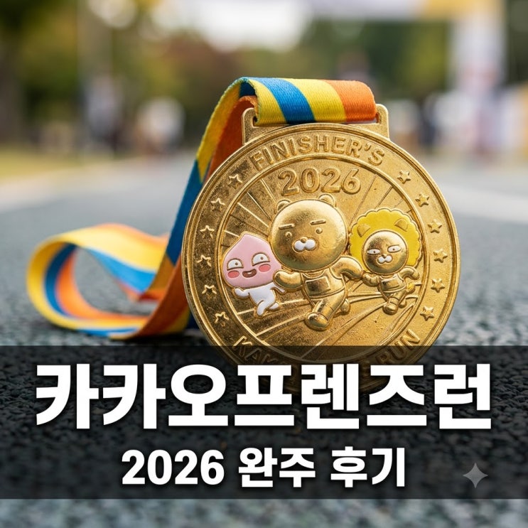 카카오프렌즈런 2026 성남 탄천 1만 명 완주 현장 후기 및 기념품 정리