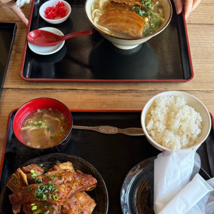 오키나와 북부 맛집 후쿠키야 오픈런, 에메랄드비치 맛집 소바와 뼈....