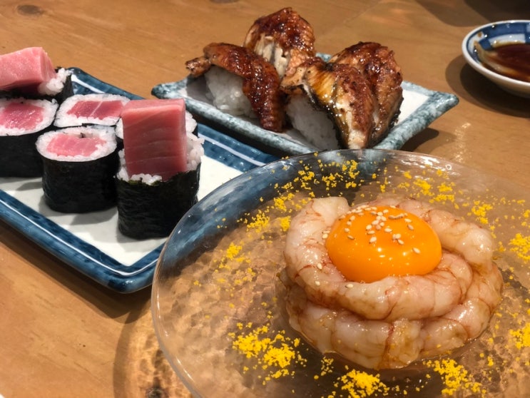 후쿠오카 하카타역 스시 맛집 스시 사카바 사시스 키테 하카타점 웨....