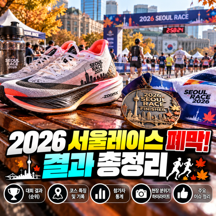 🏃 2026 서울레이스(서울달리기) 대회 결과 총정리: 코스 특징·완주 기록 및 역대 최대 규모 성황리 폐막