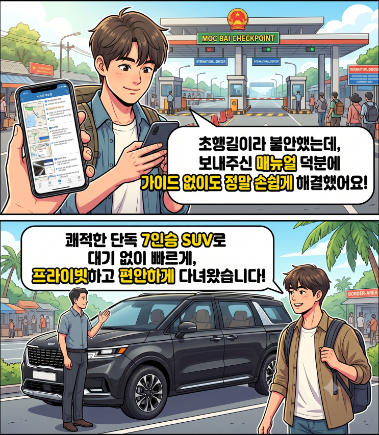 목바이 비자런 저렴하고 투명한 90일 발급 비용 & 단독 SUV 차량 대표 이미지