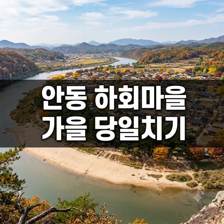 안동 하회마을 가을 당일치기 코스 병산서원 부용대 월영교 야경