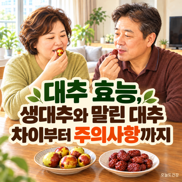 대추 효능, 생대추와 말린 대추 차이부터 주의사항까지 : 네이버 블로그