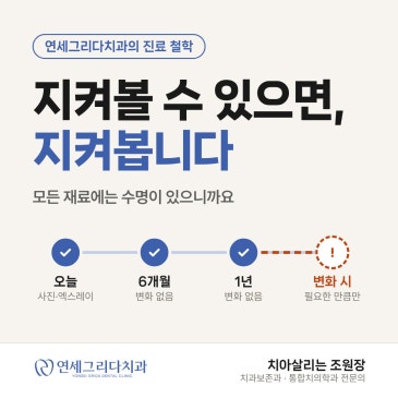 진료 철학, 지켜볼 수 있으면 지켜봅니다