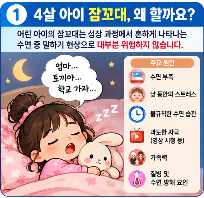 4살 아이 잠꼬대 줄이는 방법 7가지｜원인부터 수면 습관, 야경증과의 차이까지 : 네이버 블로그