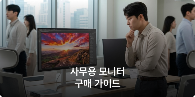 사무용 모니터, 전 직원 27인치로 통일하기 전에 볼 3가지 : 네이버 블로그