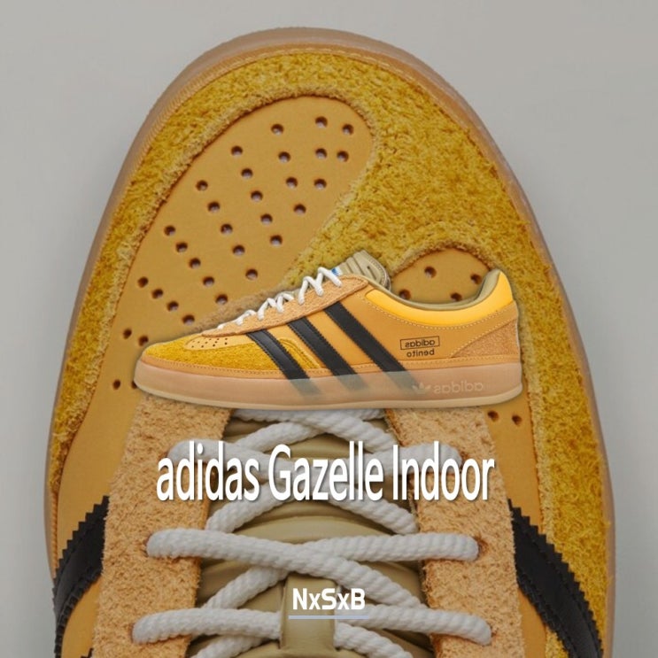 아디다스 가젤 인도어 발매 정보 / Bad Bunny x adidas Gazelle Indoor “Solar Gold ...