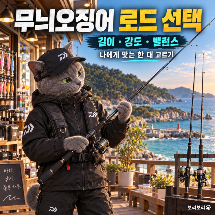 무늬오징어 로드 선택과 결정｜길이·ML과 M·무게, 무엇부터 봐야 할까? : 네이버 블로그