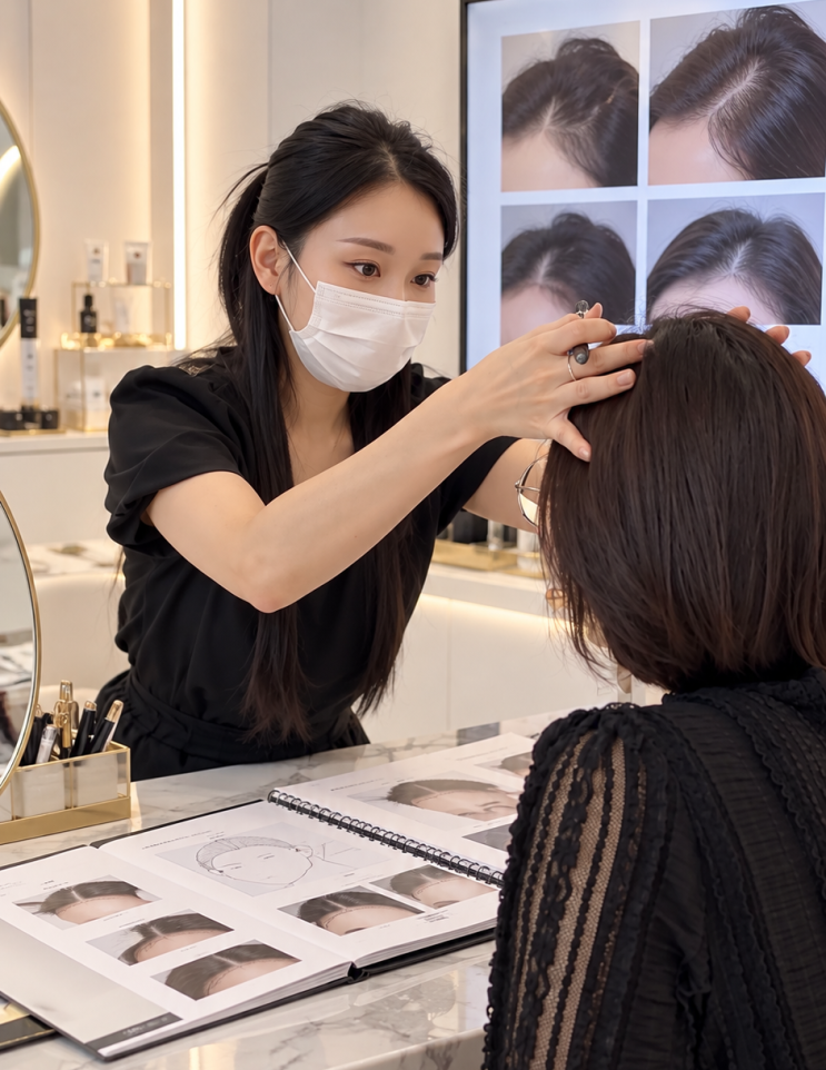 대구 헤어라인 문신, M자 이마 한 올 한 올 자연스럽게! : 네이버 블로그