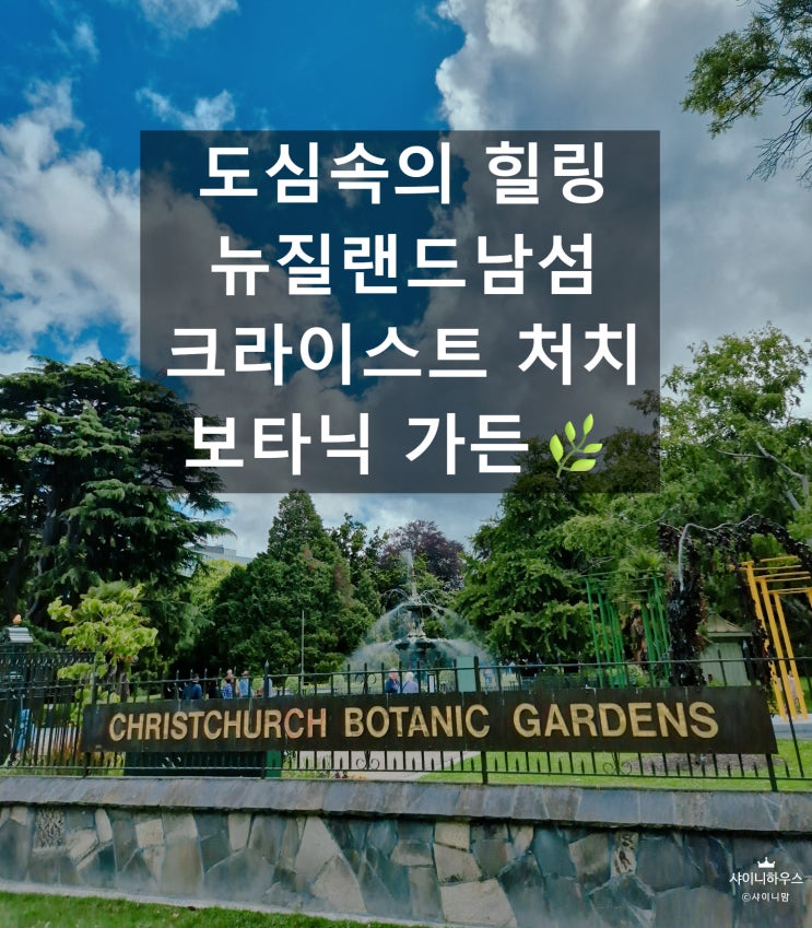 [뉴질랜드 남섬 여행] 크라이스트처치 보타닉가든! 도심 속 꽃과 자....