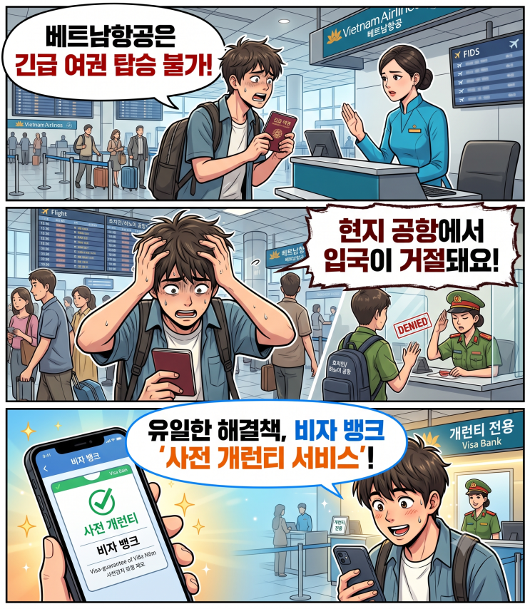 베트남 나트랑 긴급 여권: 탑승 불가 항공사 (Vietnam Airlines) 대표 이미지