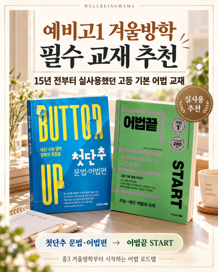 고등 영어 어법 문제집 추천｜중3 겨울방학부터 시작하는 어법 공부 로드맵 : 네이버 블로그