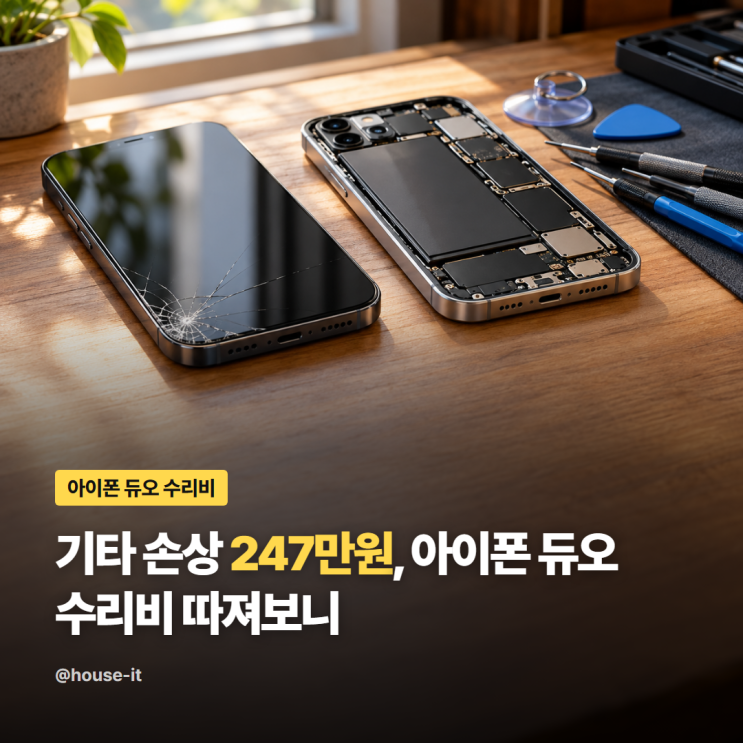 기타 손상 247만원, 아이폰 듀오 수리비 따져보니 : 네이버 블로그