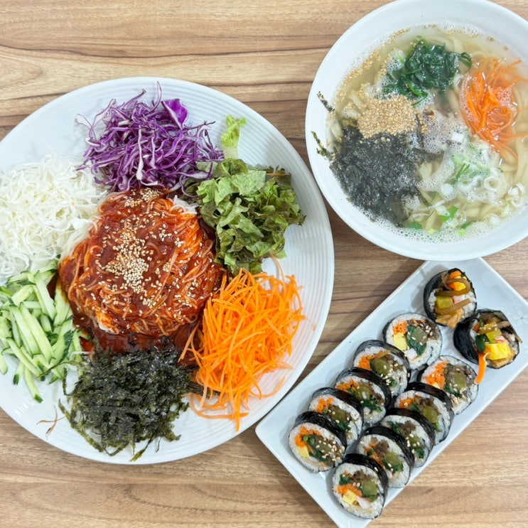 양산칼국수맛집 오봉로 국수집, 둘이서 3가지 메뉴에 19,000원! 가성비 좋네 : 네이버 블로그