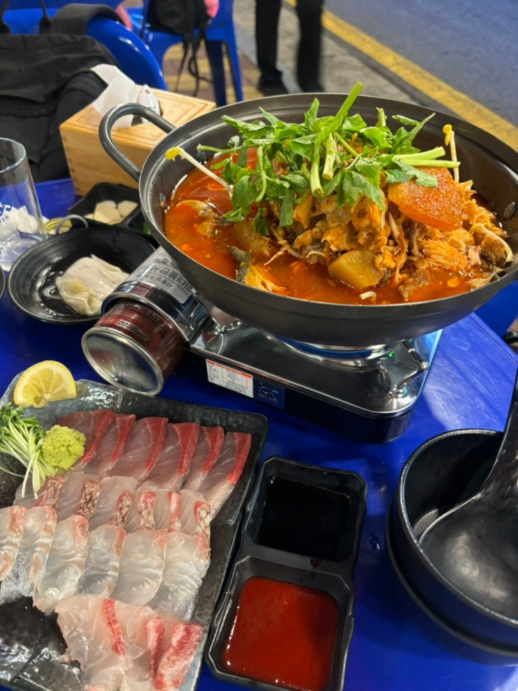 강남맛집 / 가을 야장맛집 [서울어촌계] 모듬회 생새우회 추천후기 ️ : 네이버 블로그