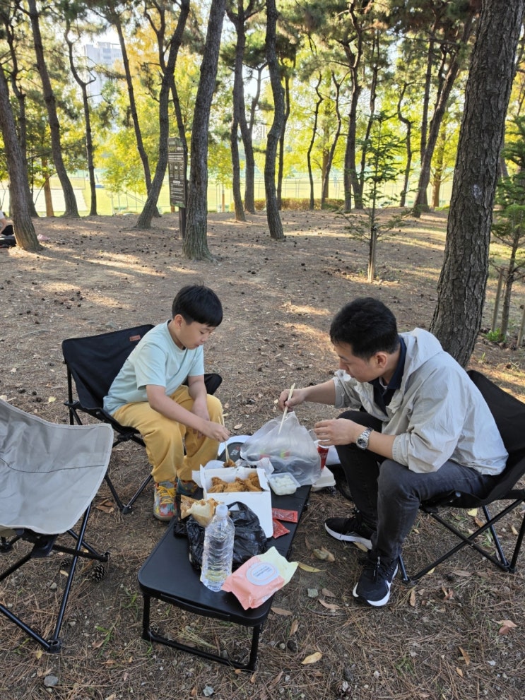 명지 근린공원 주말 나들이, 아이와 원반던지며 느긋하게 보낸 하루