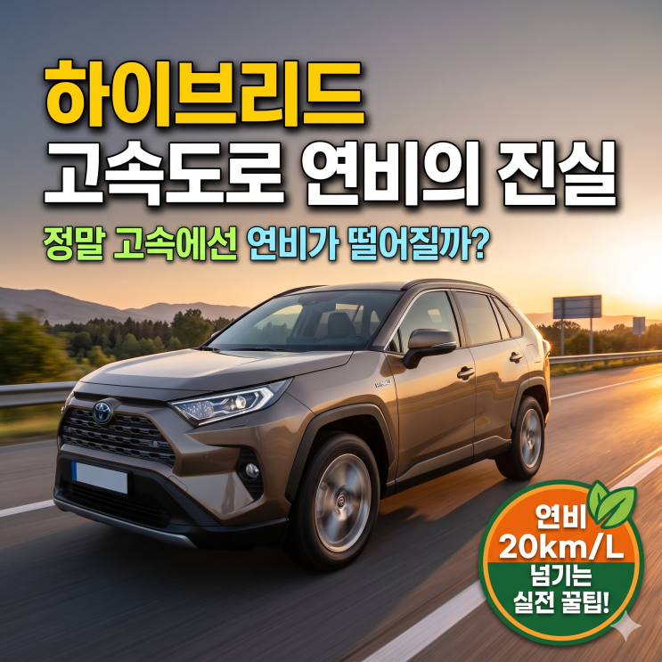 고속도로 타고 당황하셨죠? 하이브리드 자동차 고속도로 연비의 충격적인 진실 😱 : 네이버 블로그