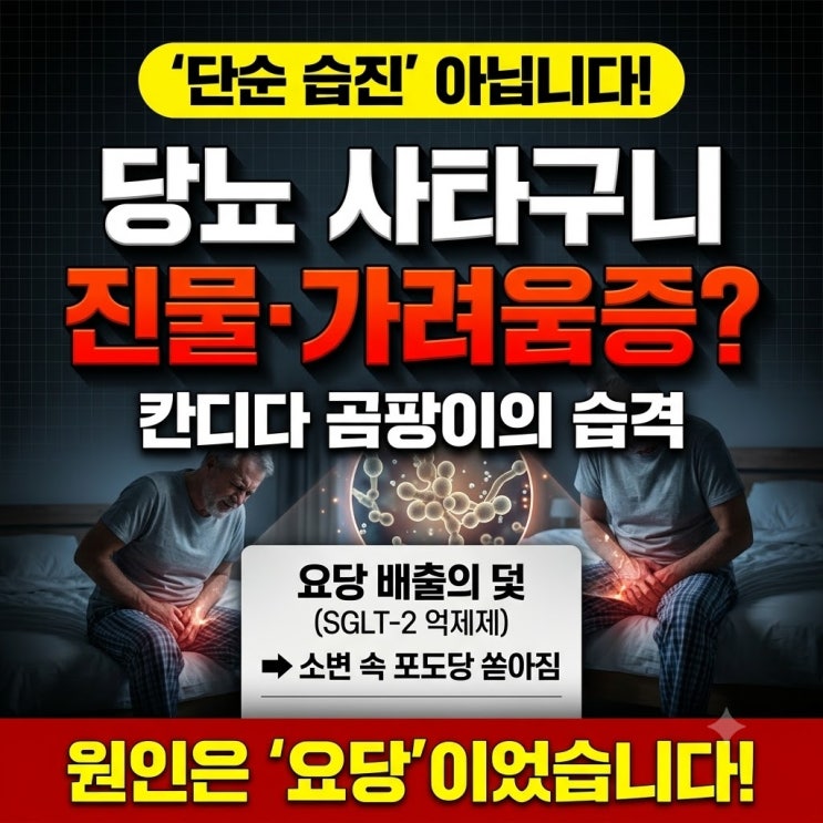 당뇨약 바꾸고 사타구니가 불타듯 가렵다면? SGLT-2 억제제 부작용과 피부 혈관 관리법 : 네이버 블로그