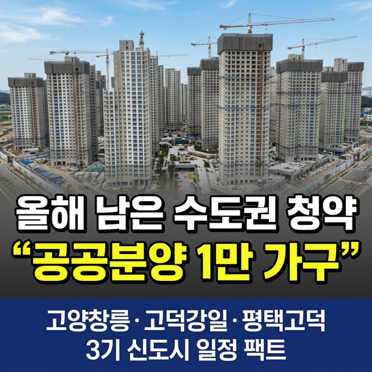 “연말까지 1만 가구?” 3기 신도시 공공분양 알짜 단지 : 네이버 블로그