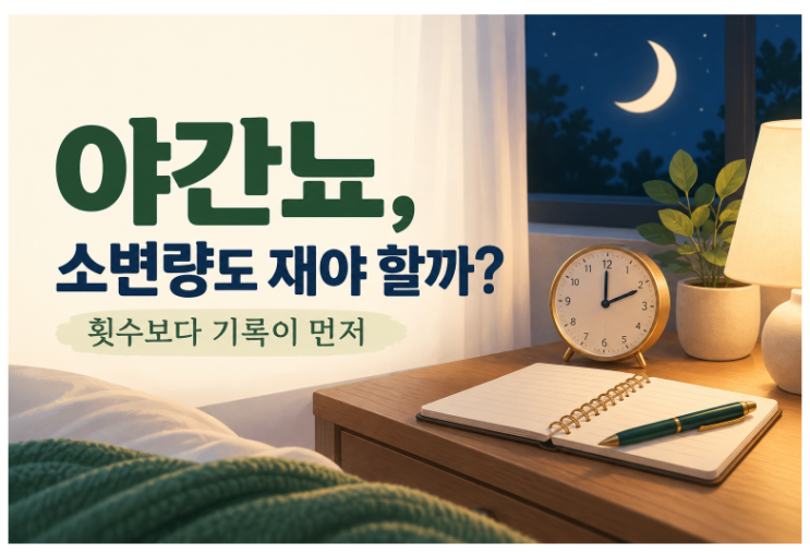 야간뇨, 소변량도 재야 할까? : 네이버 블로그