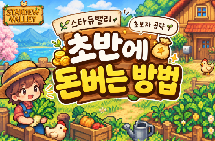 스타듀밸리 초보 공략｜초반에 돈 버는 방법 7가지 총정리 : 네이버 블로그