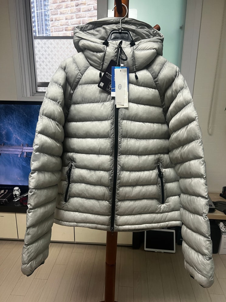 [수아레] 라이트 시어쉘 패딩 점퍼 (라이트 그레이, 그레이) SUARE SHEER SHELL PADDING JUMPER ...
