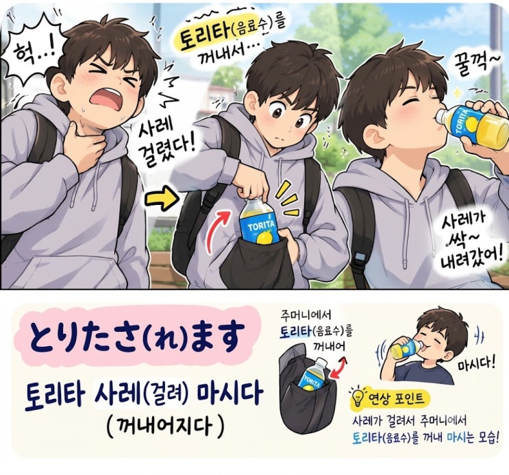 일본어단어 JLPT N3수준 ‘取り出される (とりだされる / 토리다사레루) - 꺼내어지다, 뽑혀 나오다’ : 네이버 블로그