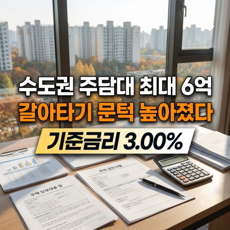 수도권 주담대 한도 6억·4억·2억으로 차등 적용… 서울 아파트 갈아타기 어려워진 이유 : 네이버 블로그