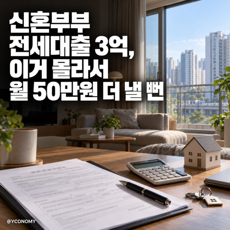 신혼부부 전세대출 3억, 이거 몰라서 월 50만원 더 낼 뻔 : 네이버 블로그