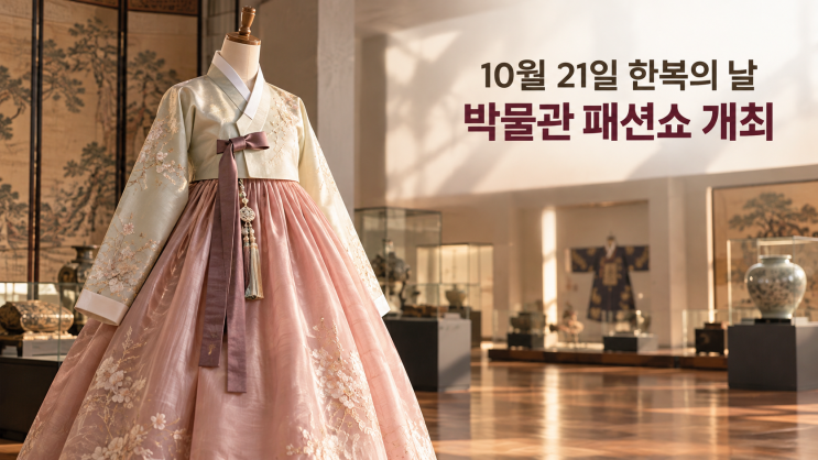 10월 21일 한복의 날…국립중앙박물관에서 패션쇼가 열립니다 : 네이버 블로그