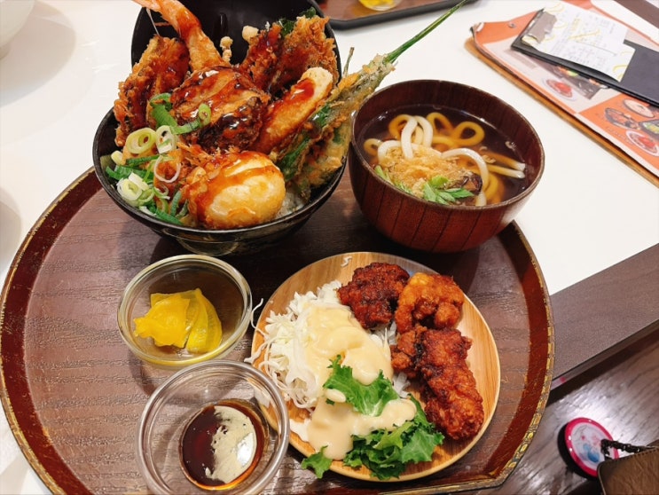 부산 서면 맛집 '온기정' 롯데백화점 지하1층 텐동+냉우동+치킨난반 : 네이버 블로그