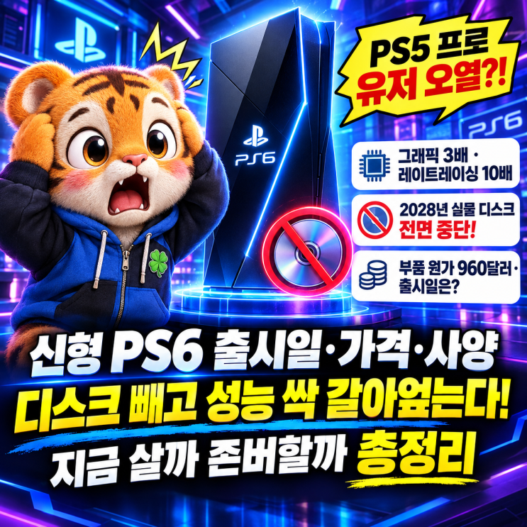 PS6 사양·출시일·가격 유출 요약! 지금 PS5 프로 사면 후회할 진짜 이유 3가지 : 네이버 블로그