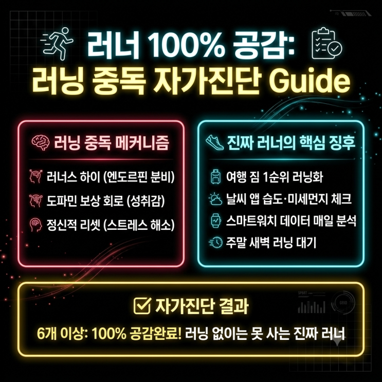 러닝 중독 자가진단 가이드: 러너의 심리적·생리적 행동 특성과 진짜 러너가 되는 7가지 신호 : 네이버 블로그