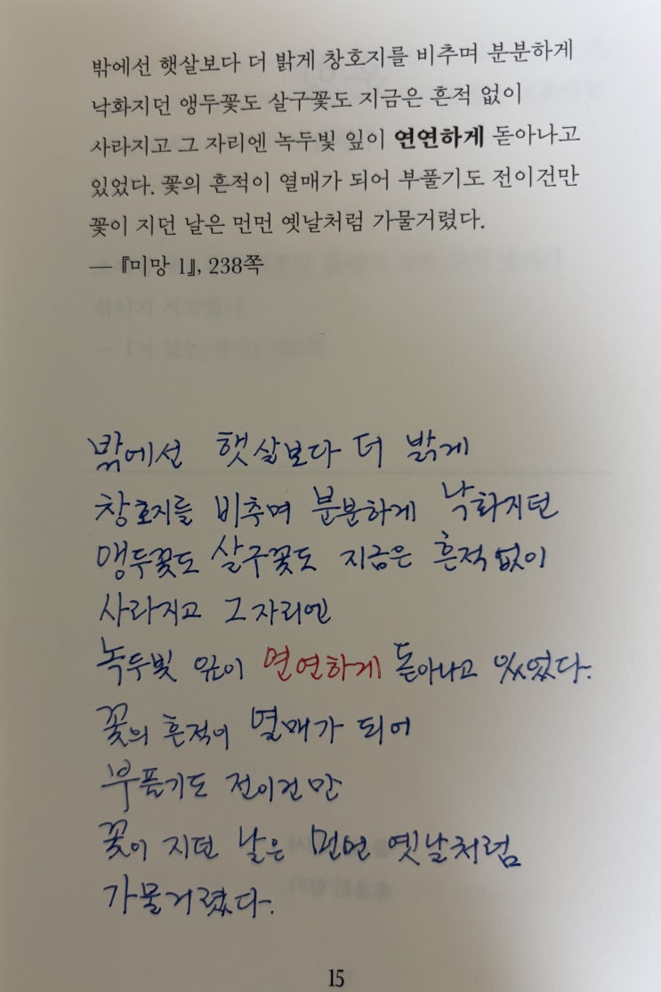 가을날, 녹두빛 봄을 그리며(연연(娟娟)하다) : 네이버 블로그