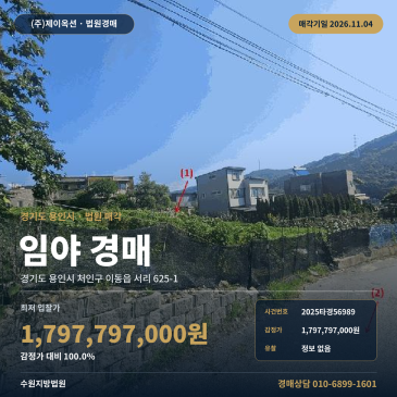 용인시 처인구 이동읍 산지경매 수원지방법원 서리 임야 2025타경56989 썸네일