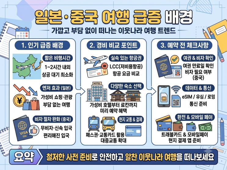 ️ 해외여행 어디로 갈까? 일본·중국 여행객이 늘어난 배경 : 네이버 블로그
