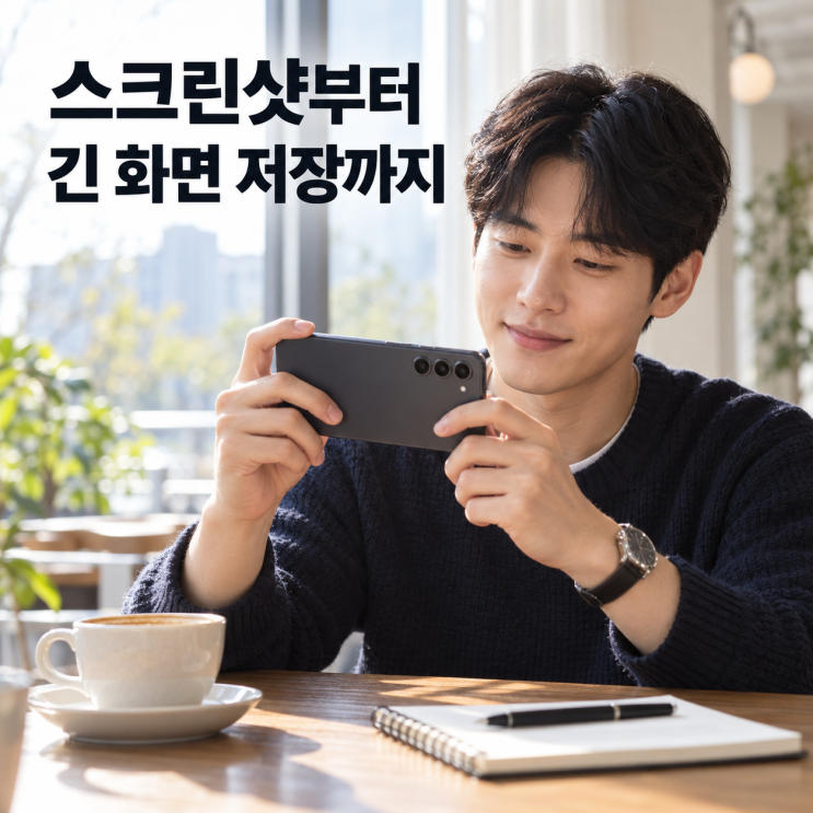 갤럭시 스크린샷 찍는 법, 스크롤 캡처와 저장 위치까지 : 네이버 블로그