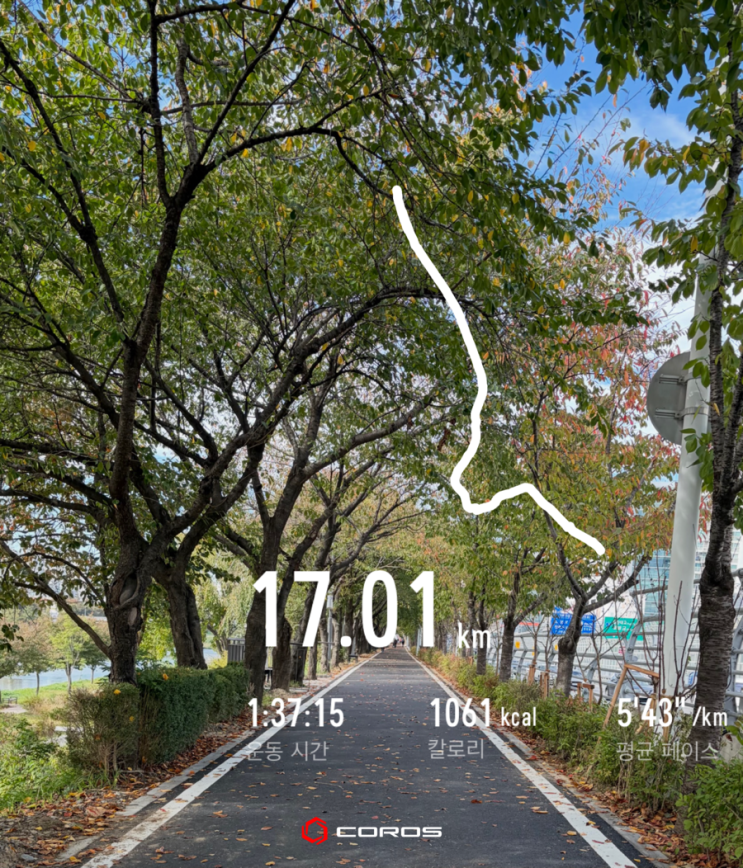 26년10월25일(일) 주말 백투백 러닝 17km(리커버리) : 네이버 블로그