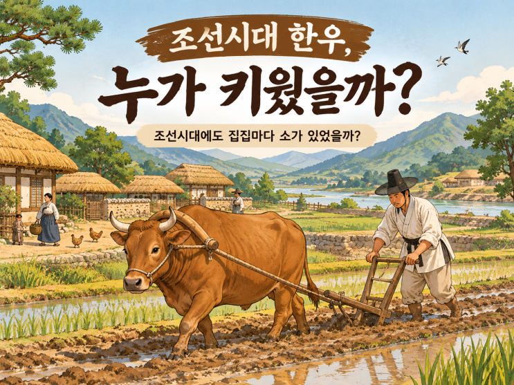 조선시대 한우는 누가 사육했고 어떤 사람들이 길렀을까? : 네이버 블로그